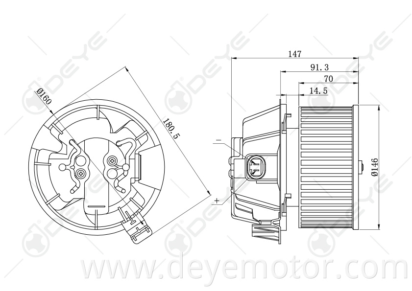 6001547487 272106020R new products motor blower for RENAULT MODUS